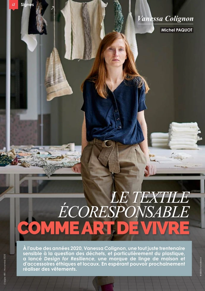 Vanessa Colignon dans le magazine