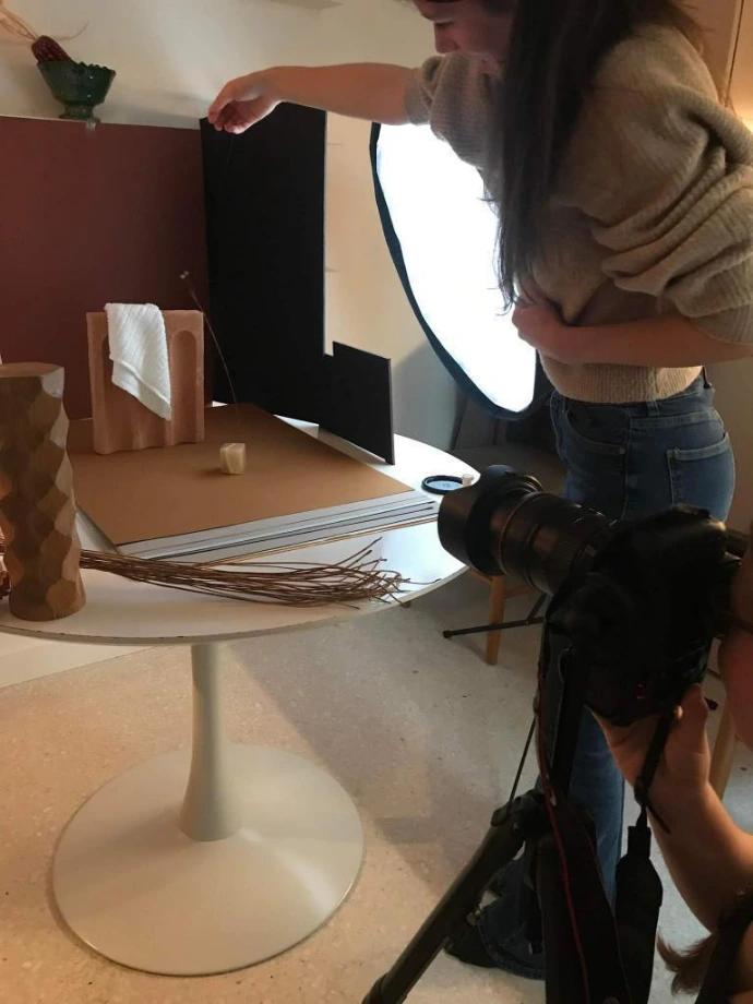 Backstage shooting photo Rodéo Studio pour Design for Resiliene