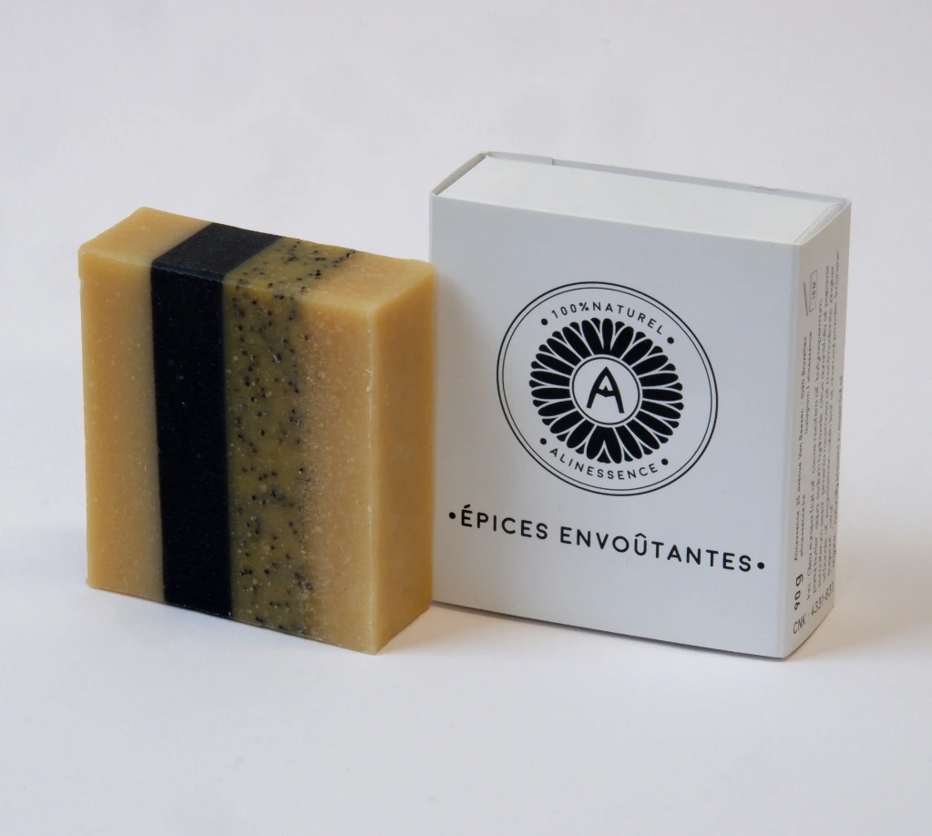 [Aline_svn-exfo-Epice-Envoutante] Peeling-Seife – Verführerische Gewürze (90g)